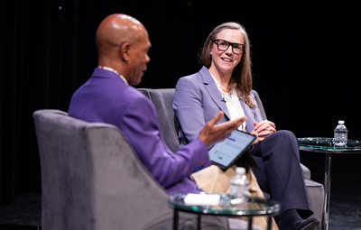 Dean E. Patrick Johnson and Stephanie Burns