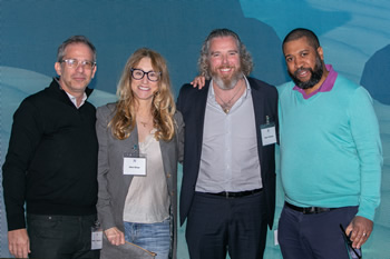 Thomas Bradshaw, Adam Rowings, and conference guests