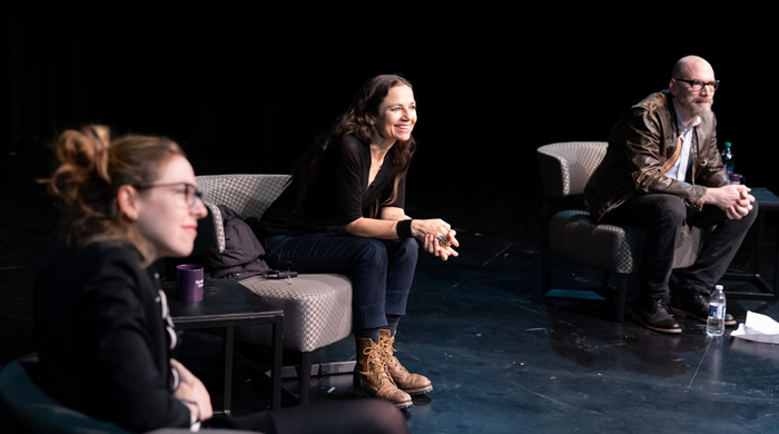 Eliza Bent, Justine Bateman and Dave Tolchinsky